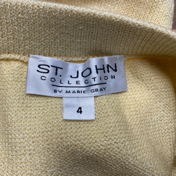 St John Collection Skirt Size 4 Santana Knit Wool Blend Stretch Pencil Knee Lgth - Picture 5 of 5
